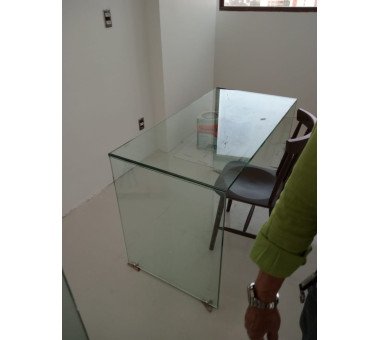 MESA DE VIDRO COM COLAGEM UV